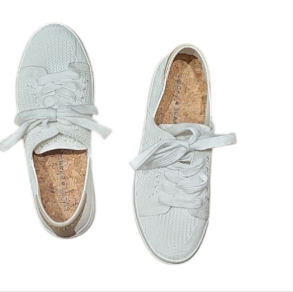 LUCKY BRAND Women's Talena Knit Lace-Up Sneakers EUC Sz 6 - Picture 4 of 14
